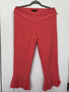 Zac & Rachel Coral Ruffle Hem Leggings